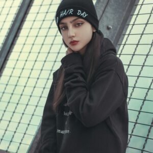 Cropped leather jacket