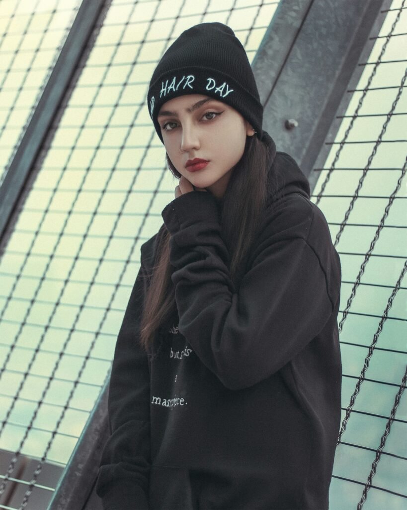 Cropped leather jacket