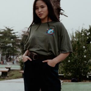 Western denim shirt for women