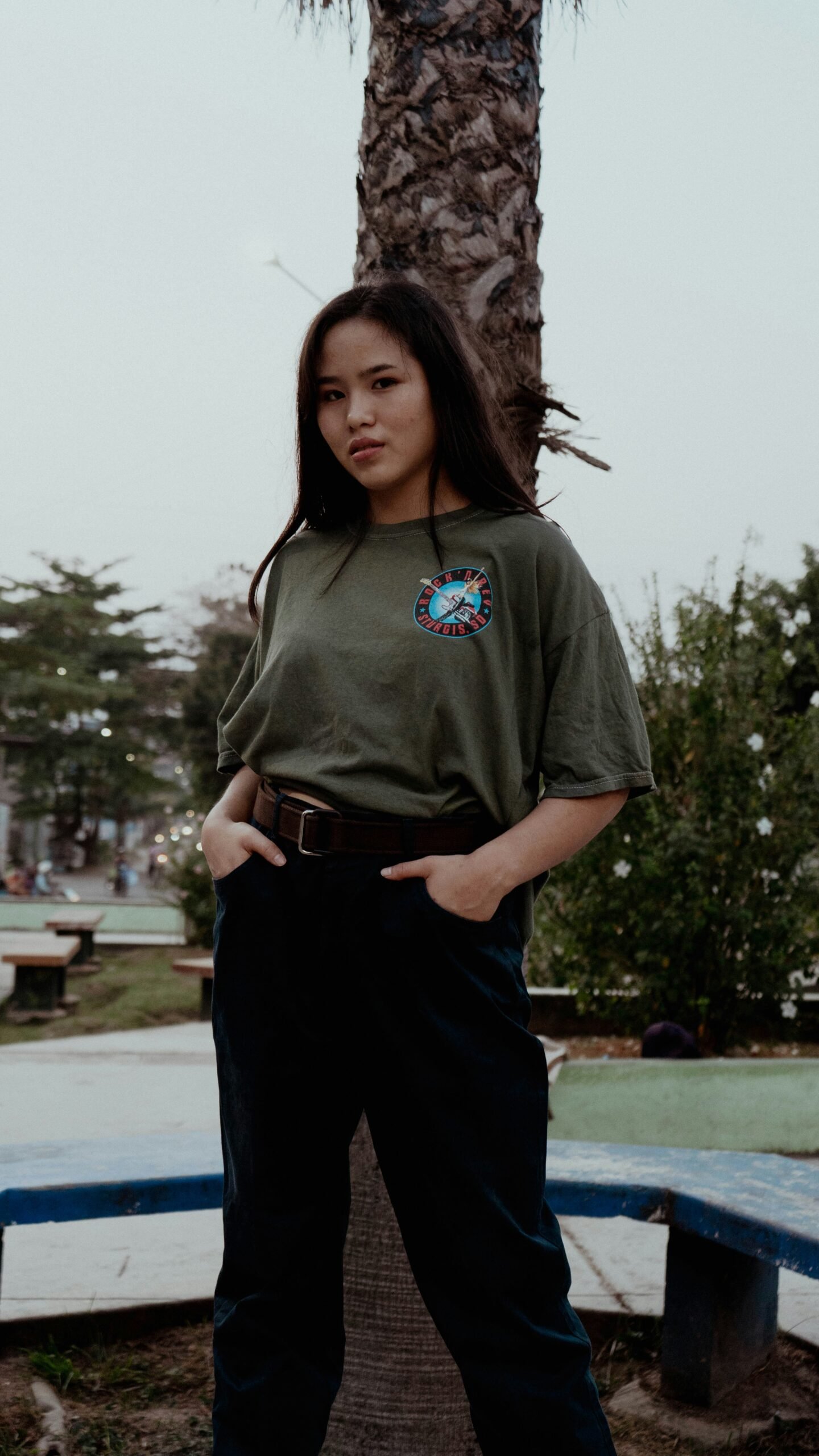 Western denim shirt for women