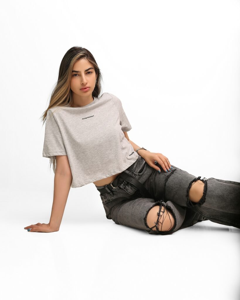 Patchwork denim shirt