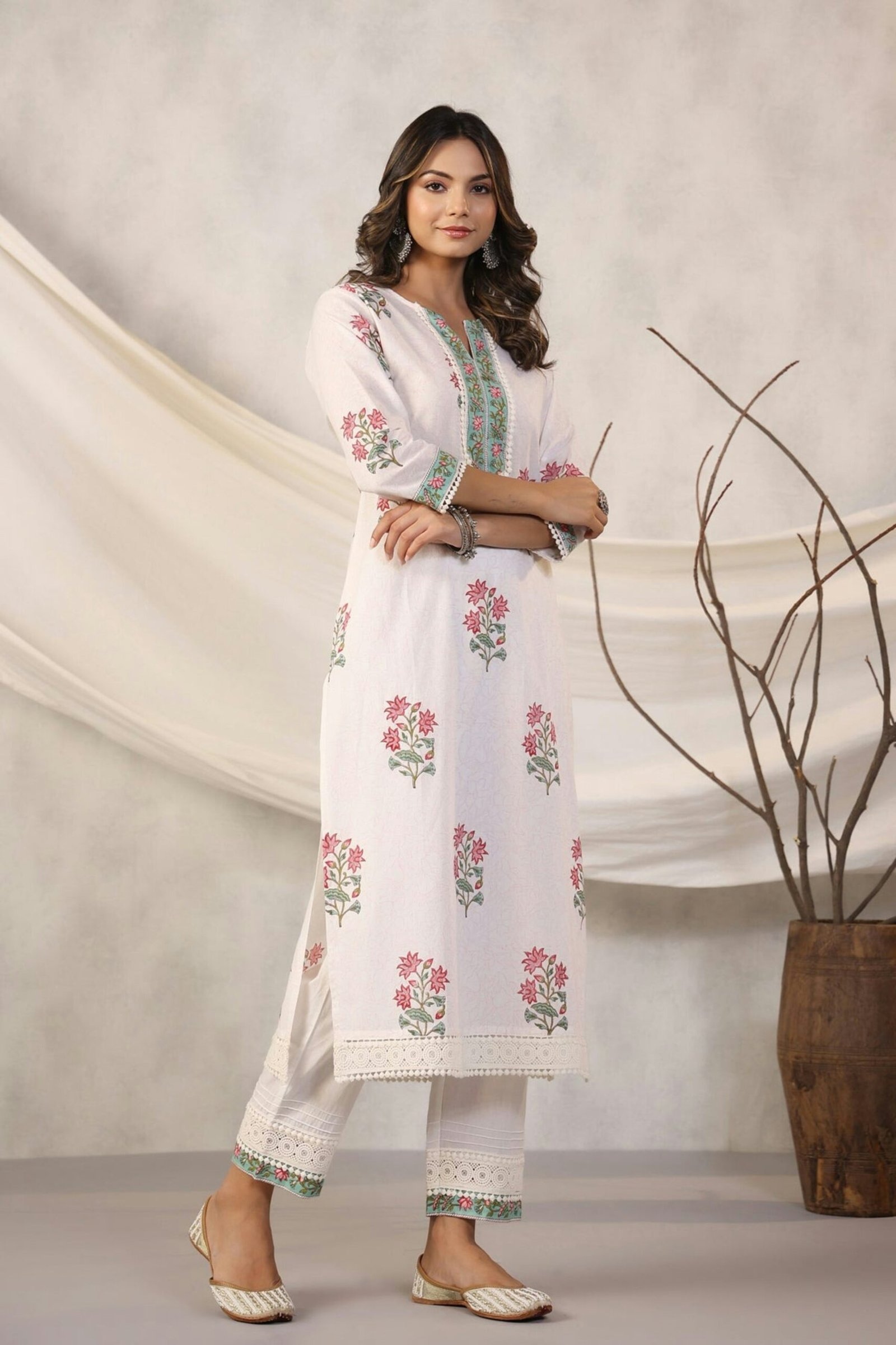 Floral kurti for women